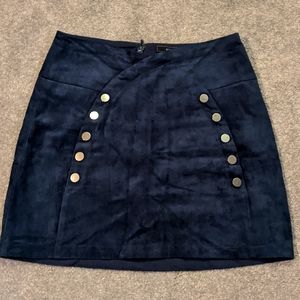 Velvet mini skirt